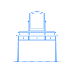 Furniture Makeup Vanity Dressing Table Ikea Tyssedal Dressing Table Mirror Icon Svg Vector, Free Vectors File